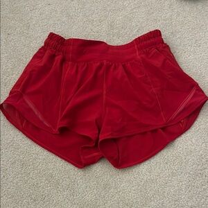 Red Women's Lululemon Shorts Sz 4 NWOT